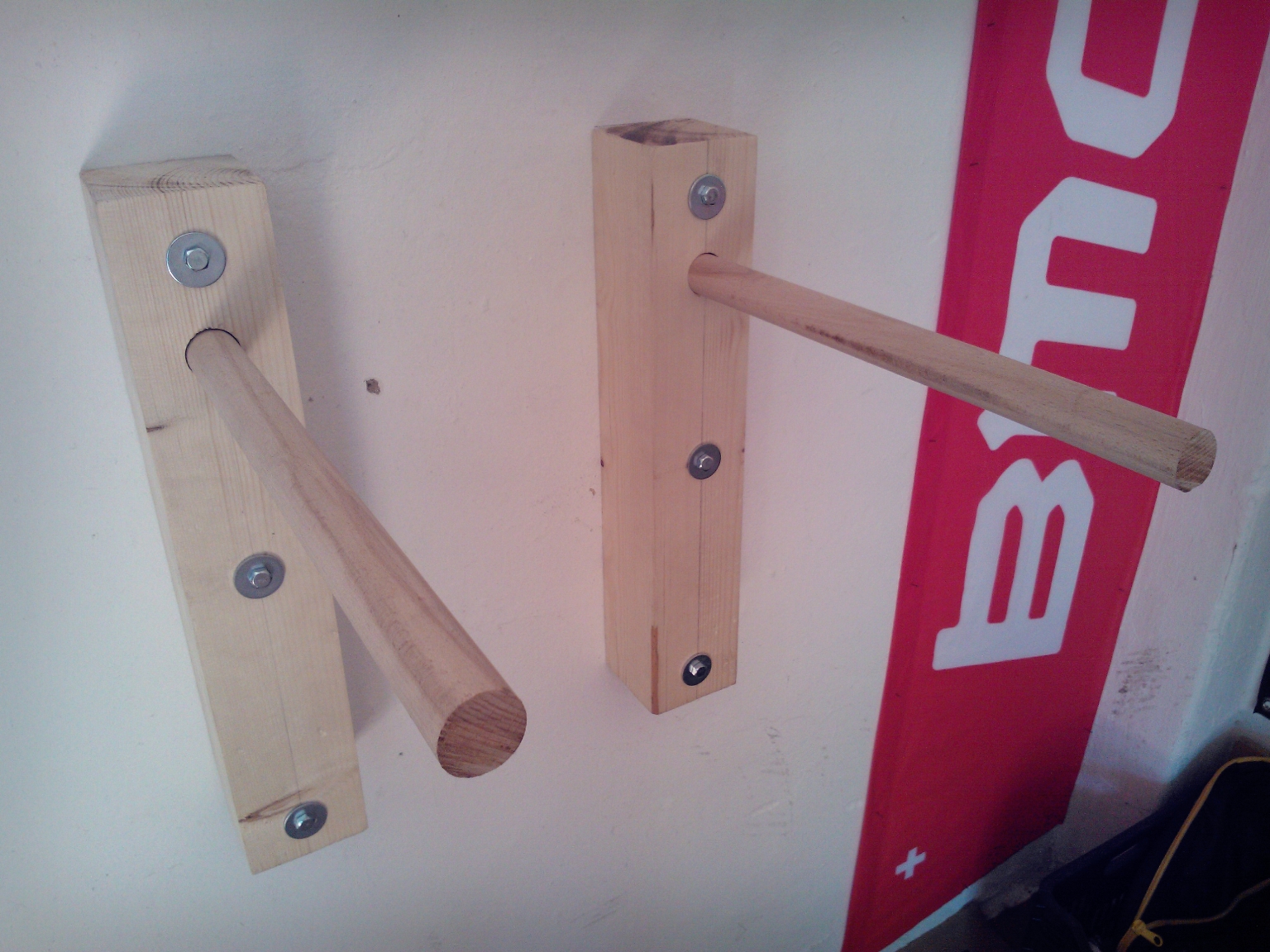 Diy bike repair stand top wood
